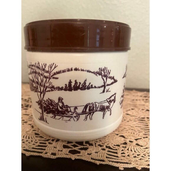 Vintage ROBB Western Theme Plastic Container - Picture 3 of 7